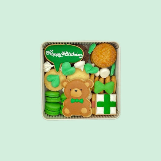 クッキー缶(緑)